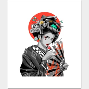 Retro Game Geisha Posters and Art